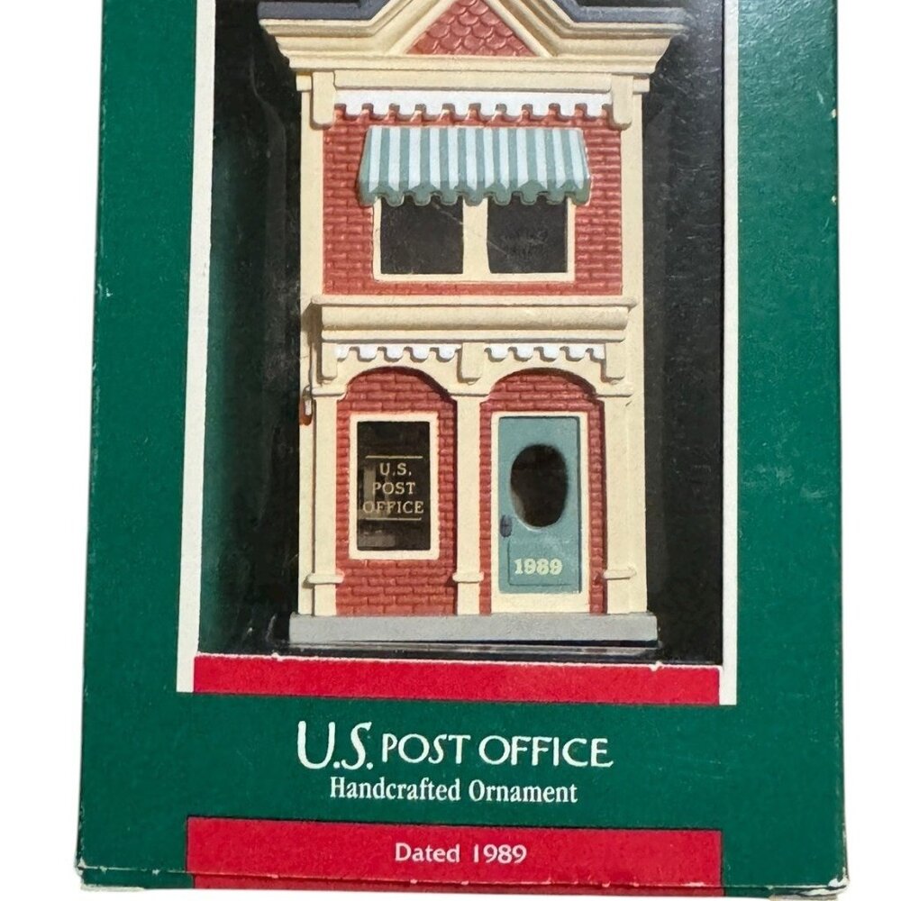 1989 Hallmark US Post Office House 6th Nostalgic House and Shops Ornament